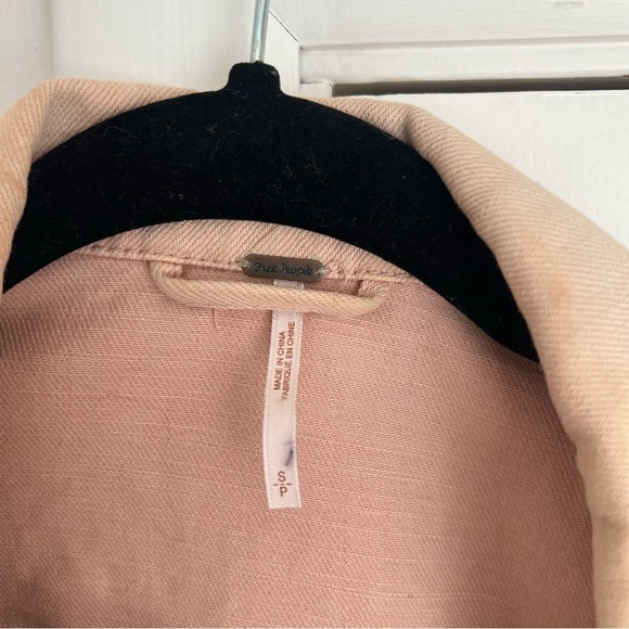 Free People Pink Denim Jacket - Picture 2 of 2